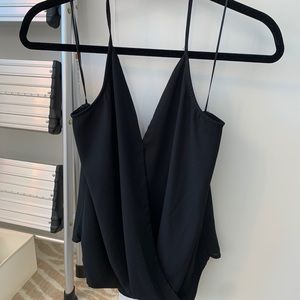 Aqua Crossover Halter Blouse